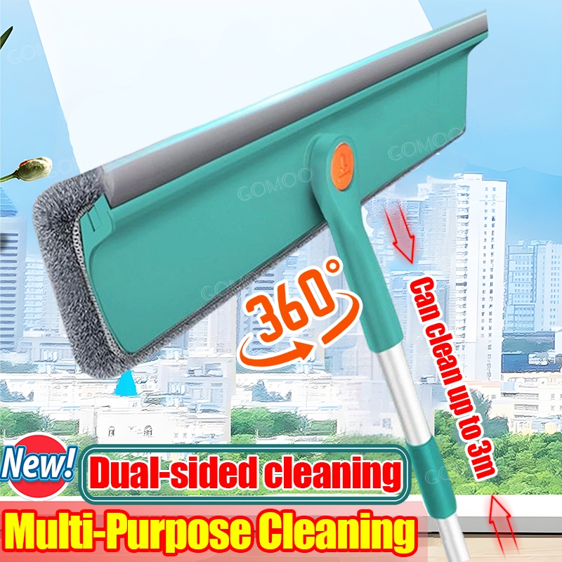Window Mop Extendable Retractable Pole For Glass Windows Mirrors Shower ...
