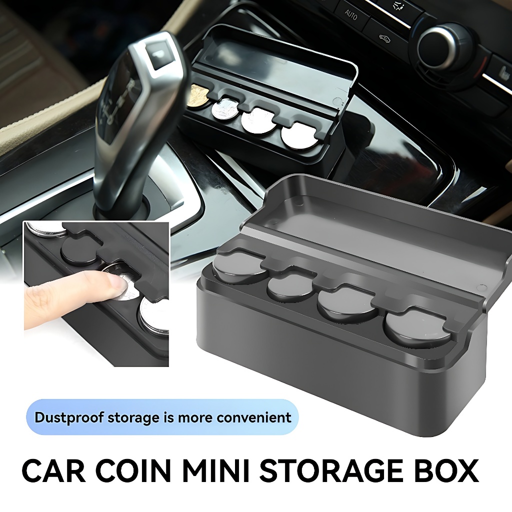 CY2 Car Interior Coin Pocket Cases Holder Portable Plastics Storage Box ...