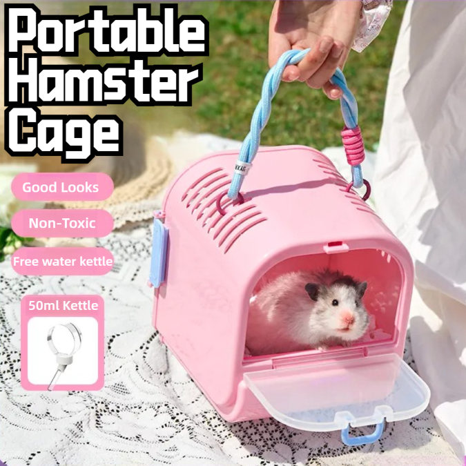 [Hamster] Dopamine Portable Hamster Cage Transparent Portable Hamster ...