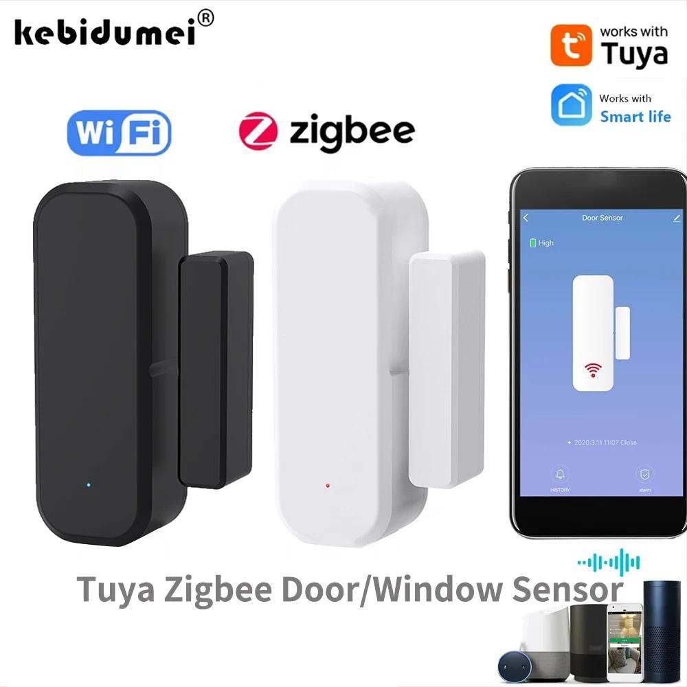 2PCS Tuya WiFi Smart Door And Window Sensor Magnetic Security Alarm ...