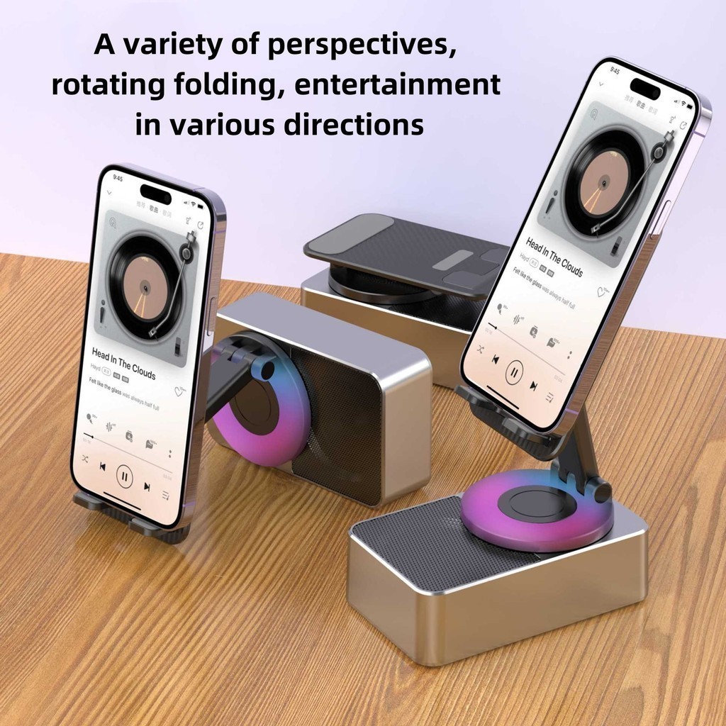 【COD】2 in1 Phone Holder Portable Speaker with Bluetooth with Phone ...