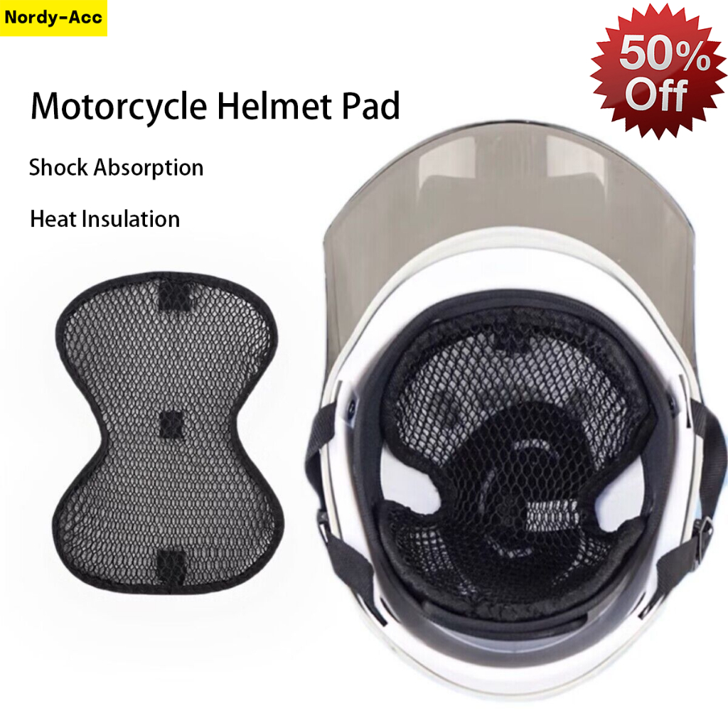 Motorcycle Helmet Pad 3D Breathable Cushion Heatproof Inner Liner ...