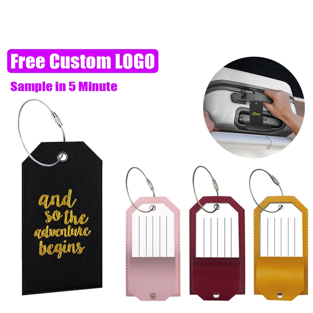 Free Customized Logo Thick Double Leather Hot Stamping Boarding Pass ...