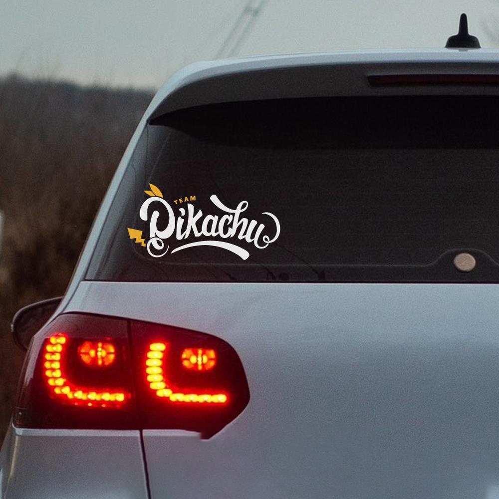 Window Sticker Pikachu Decorative Glass Sticker Triangle Window Side ...