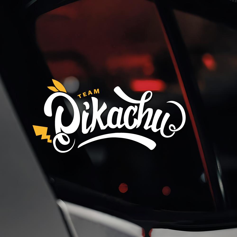 Window Sticker Pikachu Decorative Glass Sticker Triangle Window Side ...
