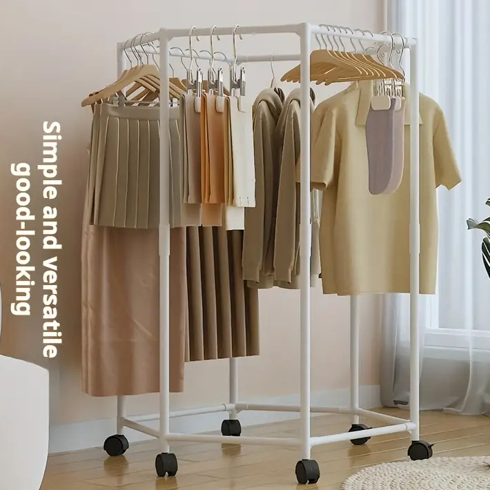 Space-Saving 2 layer Clothes Drying Rack Suitable for Bedroom Balcony ...