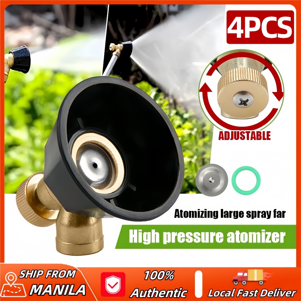 4PCS Black Cyclone Spray Nozzle/Agricultural Atomization Adjustable ...