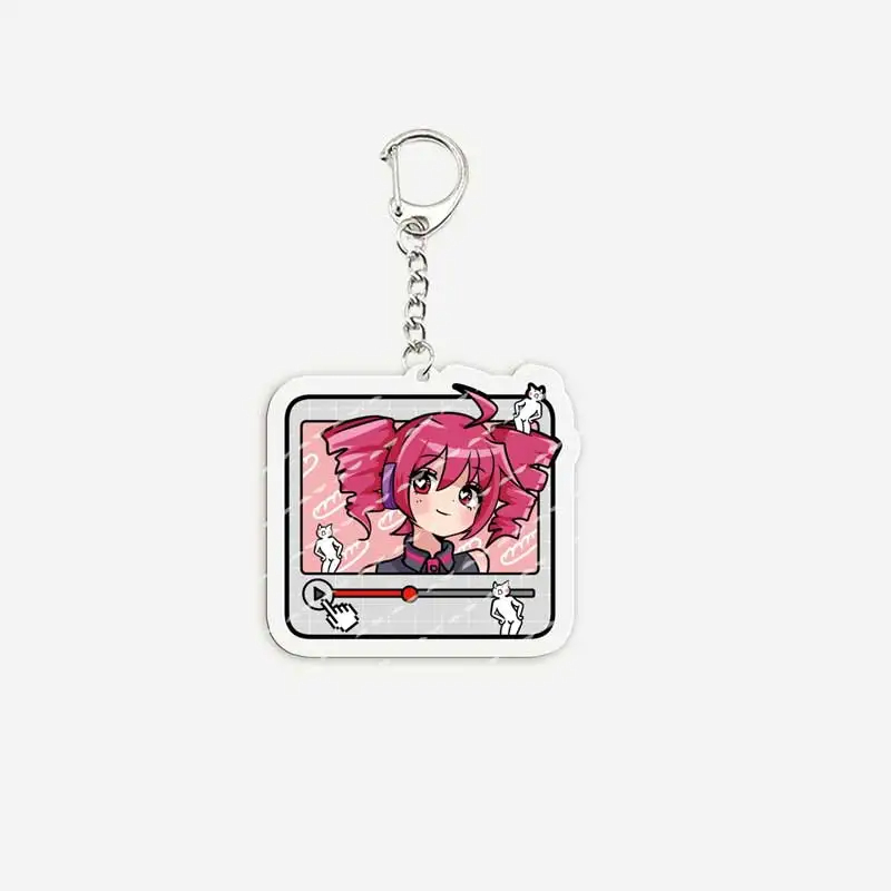 Kasane Teto Keychains for Accessories Bag Acrylic Japanese idol Charm ...