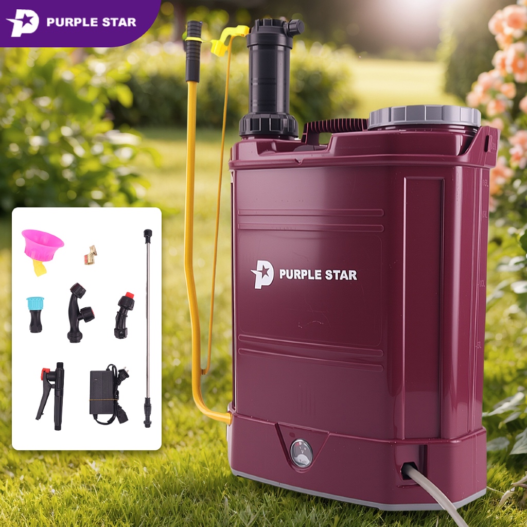 Purple star Sprayer Agriculture Rechargeable Knapsack Electric and ...