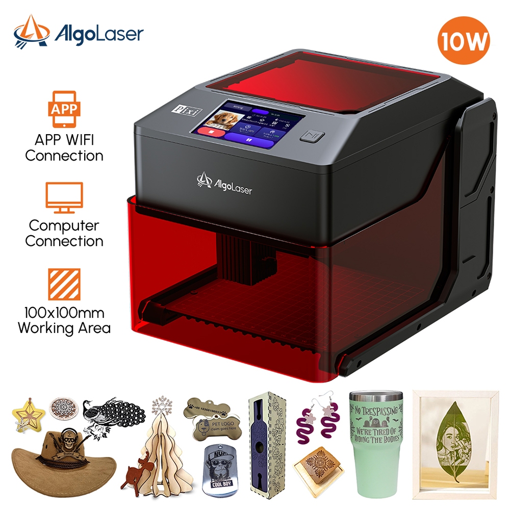 AlgoLaser PIXI Portable Laser Engraving Machine 100*100mm Working area ...