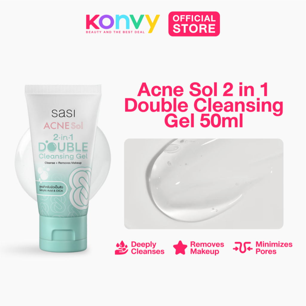 SASI Acne Sol 2 In 1 Double Cleansing Gel 50ml | Shopee Philippines