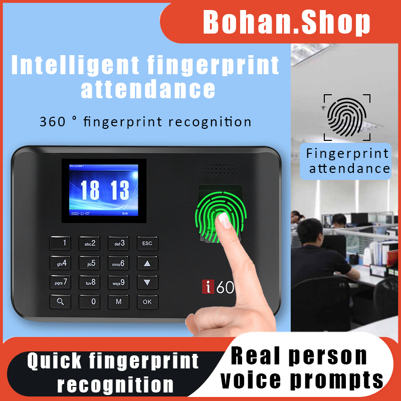 Intelligent Fingerprint Attendance Machine Password Punch Card Machine ...