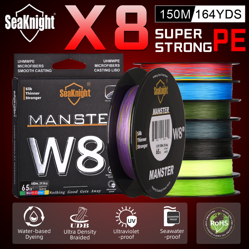 Seaknight W8 II 8 Strands Braided Lines 150M Smooth PE Braid ...