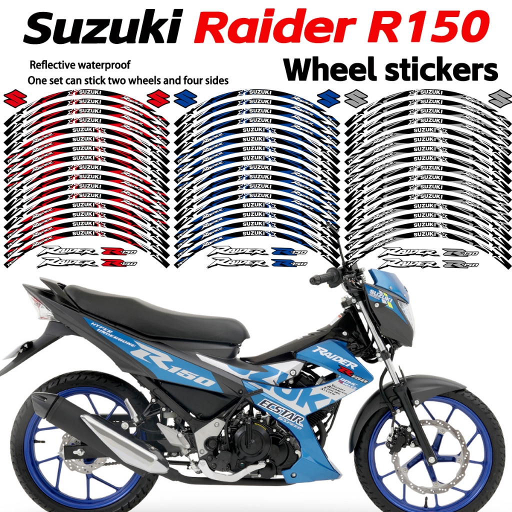 For Suzuki Raider R150 Raider R150Fi Mags Sticker Motorcycle Wheel Hub ...
