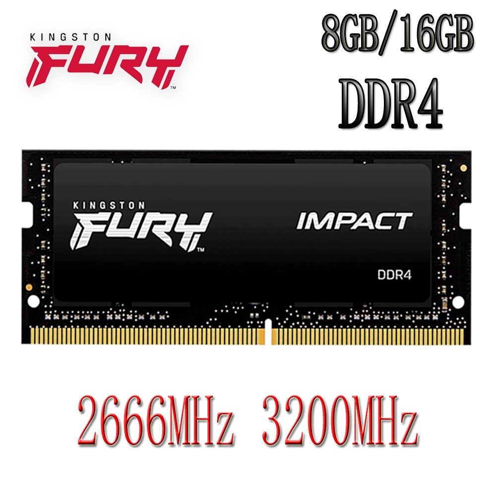 Kingston FURY Impact DDR4 RAM 8GB 16GB DDR4 2666MHz 3200MHz Laptop ...
