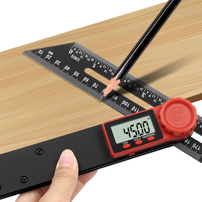 Digital Angle Rulers Gauges Tri Square Sliding T-Bevel Square Level ...