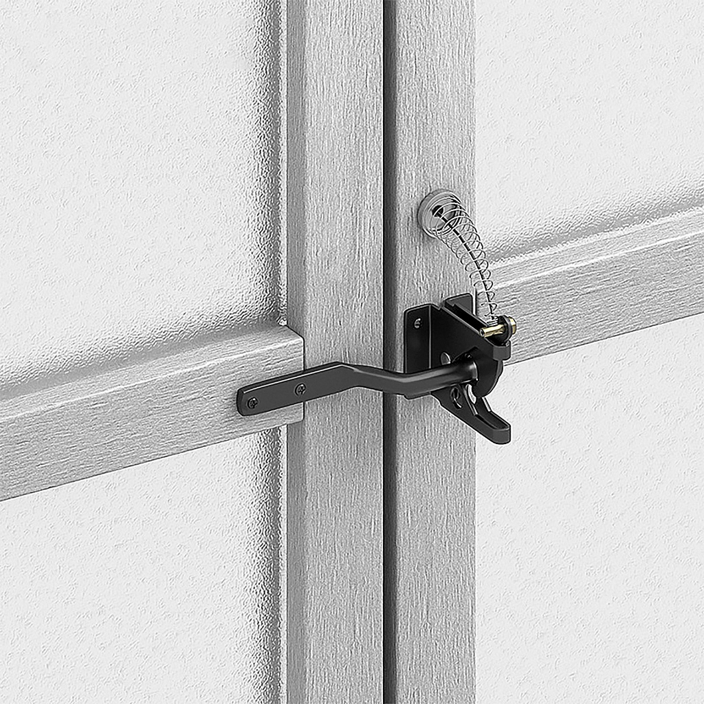Self Locking Gate Gravity Latch, Carbon Steel Spring Loaded with ...