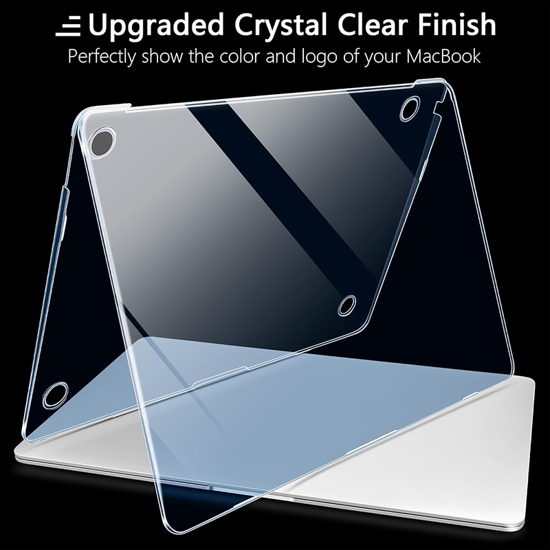 Super thin Crystal Midnight Transparent Case For apple Macbook Pro M4 ...