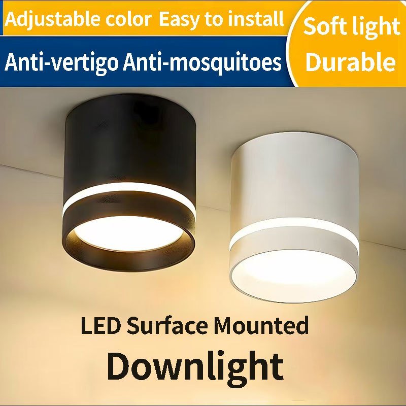 Surface Mounted Downlight Ceiling Light Tricolor Pinlight 5/7/9/10/12 ...