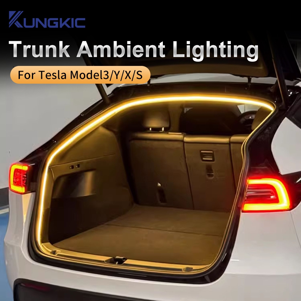For Tesla Model 3 Highland Model Y Juniper X S Car Trunk LED Strip ...