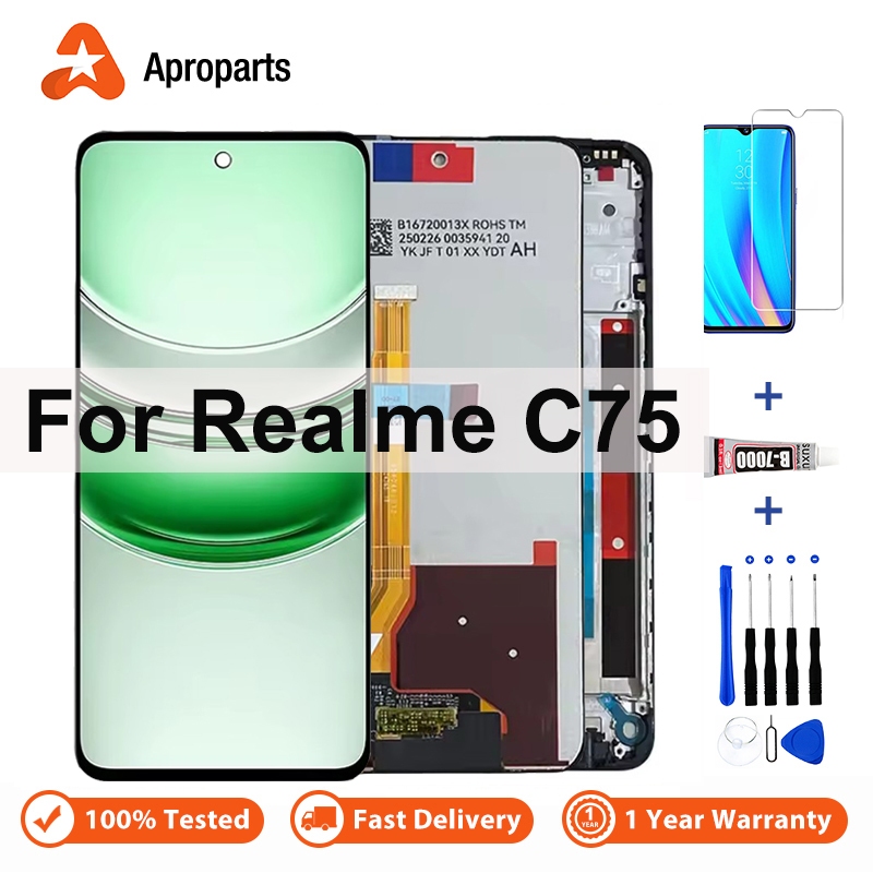 LCD Display For OPPO Realme C75 4G 5G RMX3941 RMX3943 Touch Screen ...