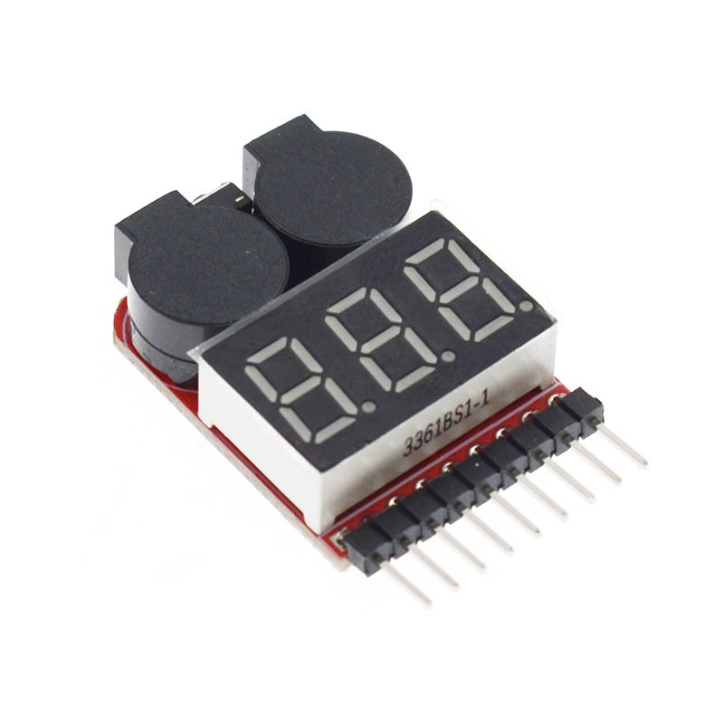 1-8S 2-in-1 battery display BB low voltage alarm electric display dual ...