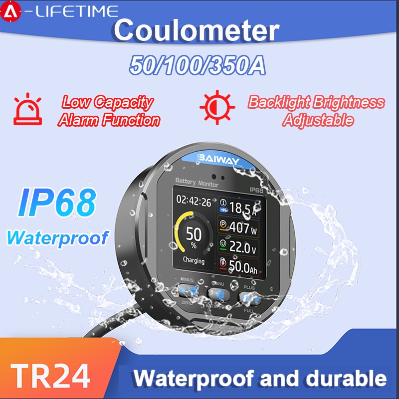 Waterproof Coulometer DC 8-80V Battery Capacity Indicator Professional ...