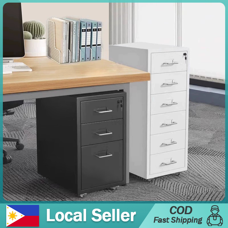 3/5/6 Layer Metal Drawer Cabinet with Lock Office Cabinet Drawer File ...