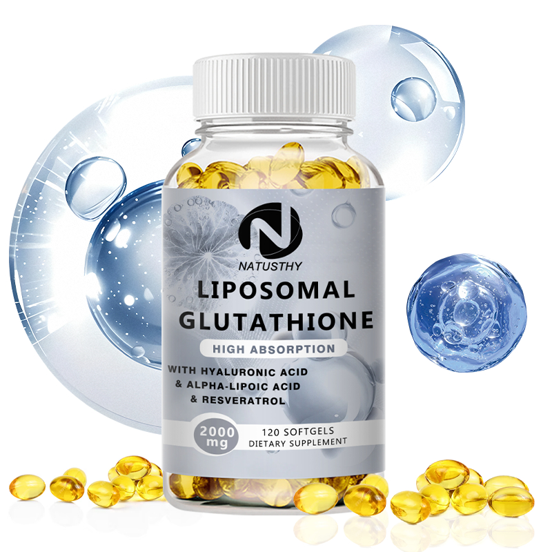 glutathione tablets 2000mg Liposomal Glutathione Capsules 2000mg with Hyaluronic Acid, Resveratrol for  Antioxidant Skin Health