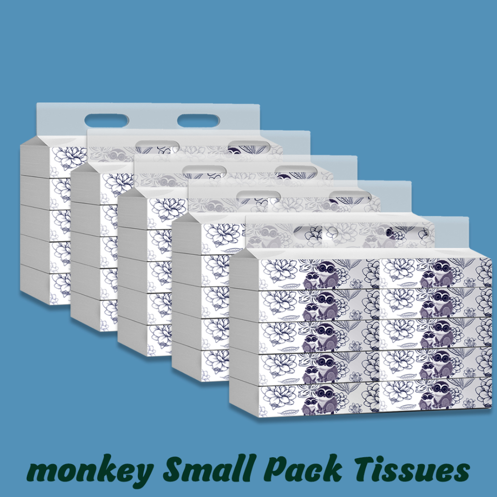 Golden Monkey Tissue Super Thick 300 Sheets Per Pack Soft Facial Tisu ...