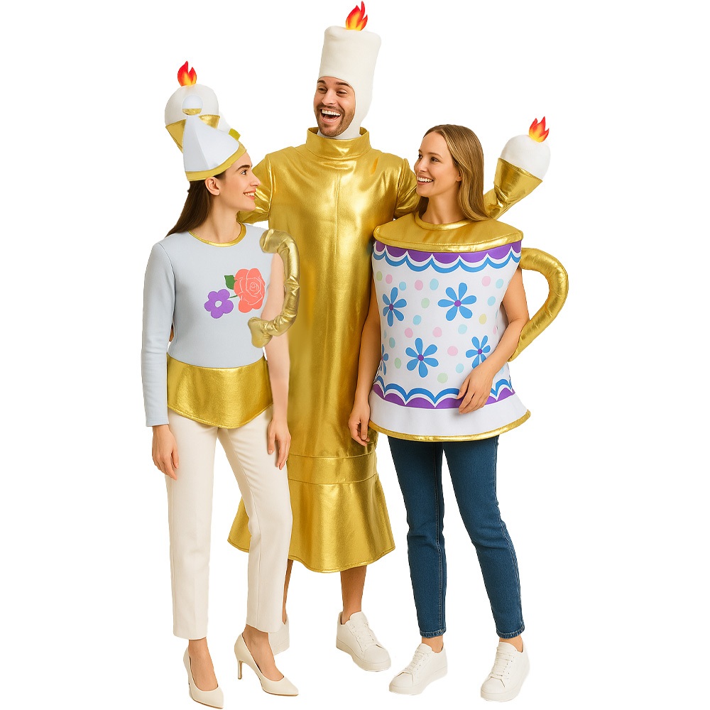 COD Women's Deluxe Teapot&Tea Cup Costume Adult Disney Beauty and the ...