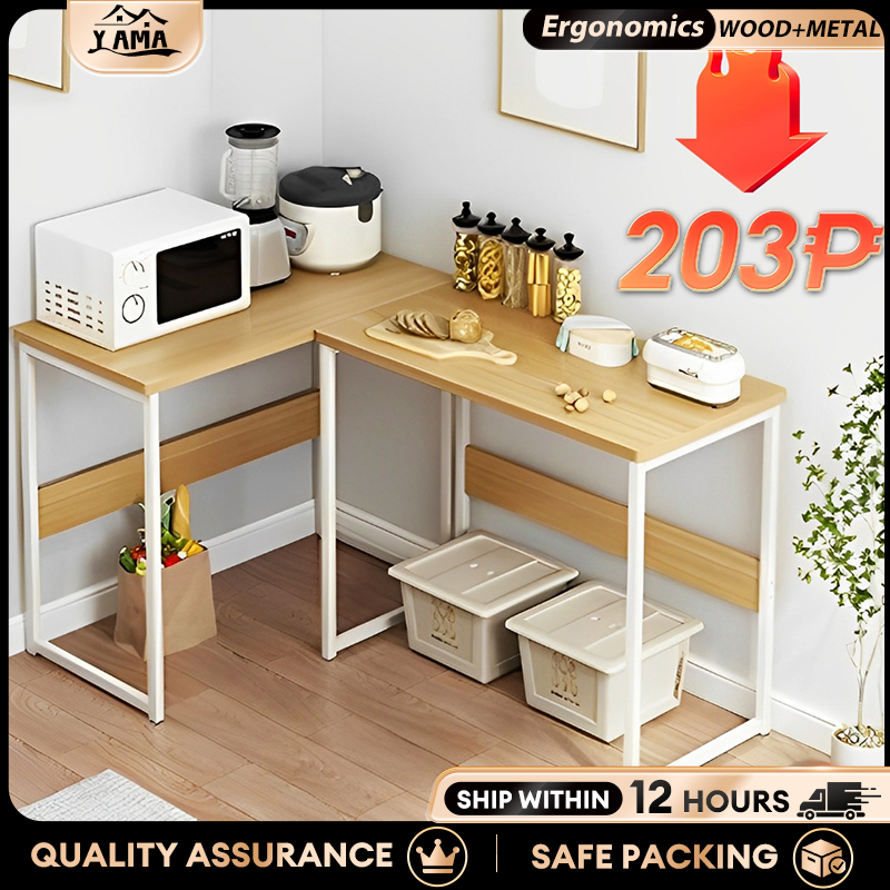 Wood Study Table Computer Desk Gaming Table for Working Writing Office ...
