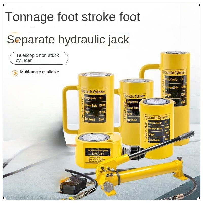 Split hydraulic jack, extended split type manual electric oil cylinder ...