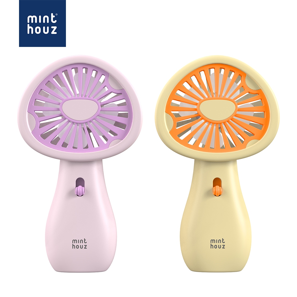 MINTHOUZ Rechargeable Cute Fan Handheld Cooling Fan 2 Levels Of Wind ...