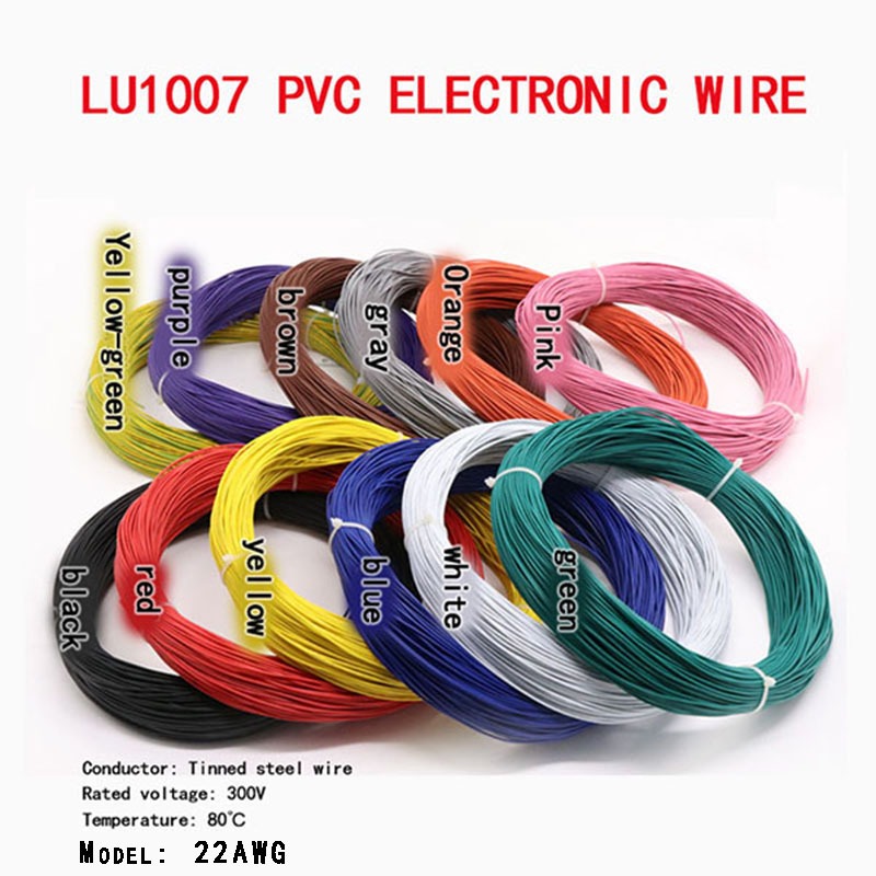 1007 22AWG Electronic Wire Environmentally Friendly Material Tinned ...