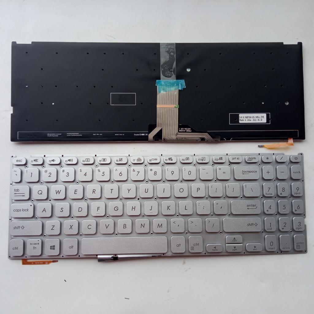 Coperchio Superiore Con Tastiera Per ASUS VivoBook 15 (V5200E, X515JA, FL8850U, M515) - Grigio