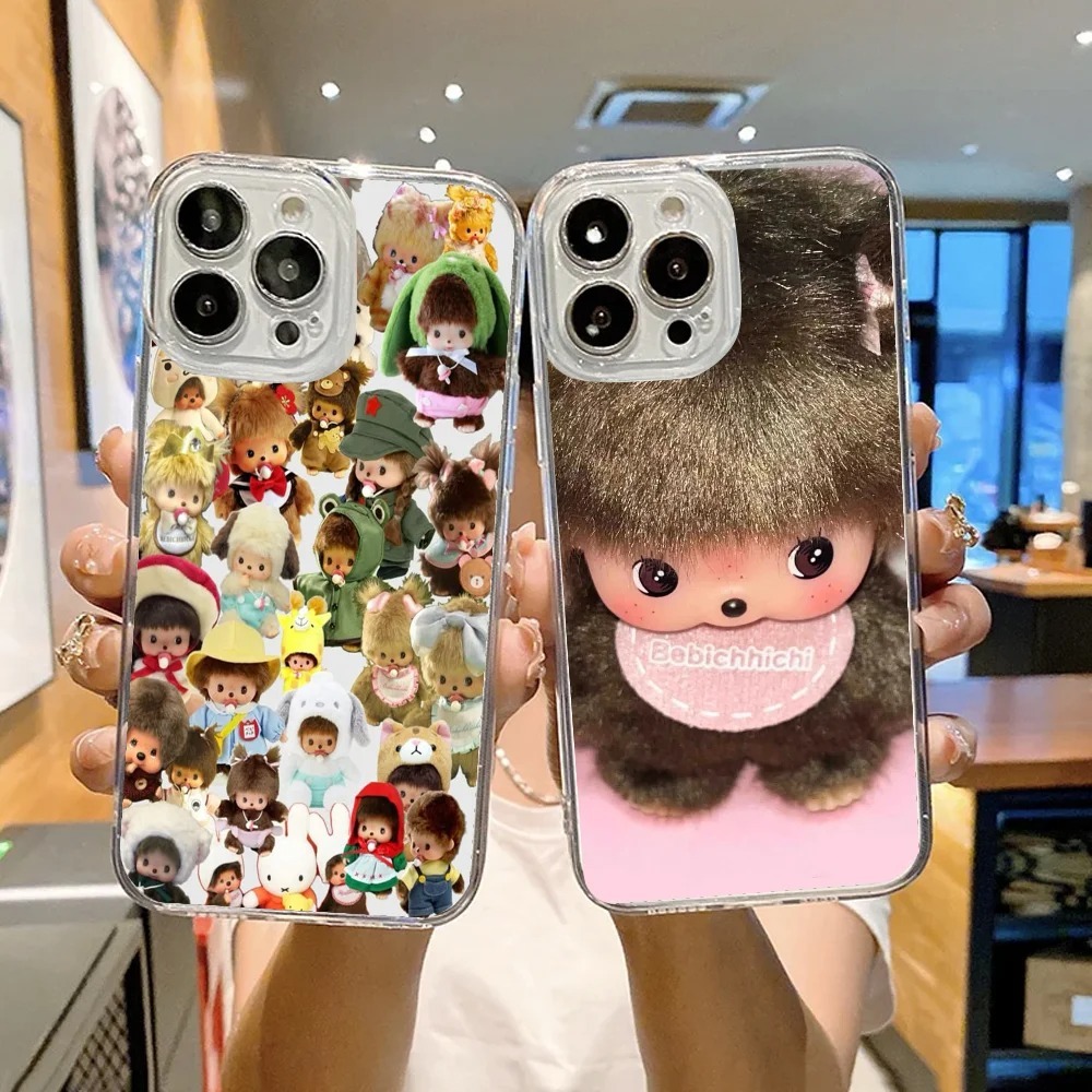 Cute M-Monchhichi Phone Case FUNDA For iPhone 17 12 11 13 14 15 16 MINI Max  Pro Plus Shockproof Soft Clear Back Cover | Shopee Philippines