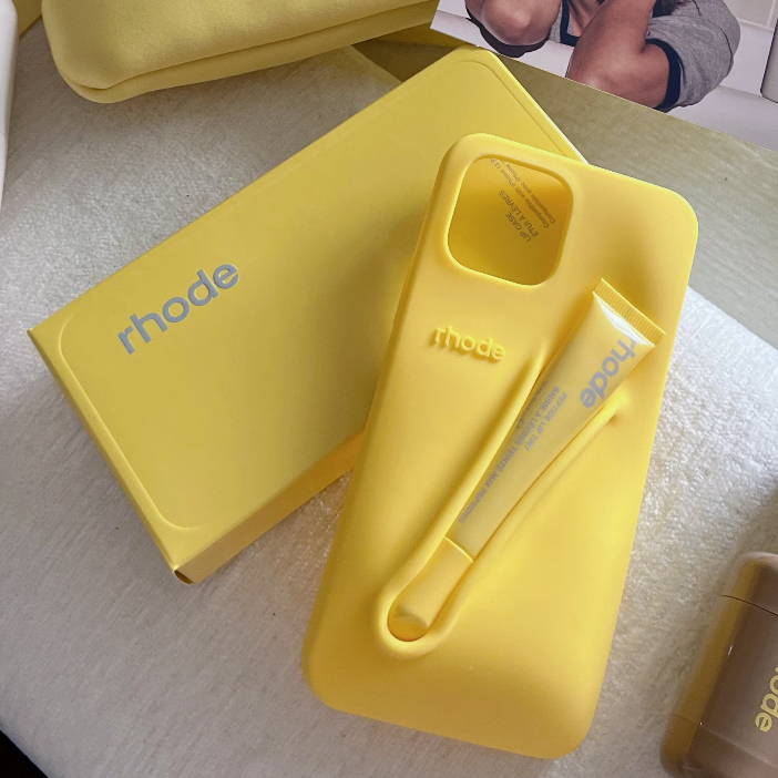Lemon Yellow Rhode Phone Case Compatible For IPhone 16ProMax 15ProMax 11 12  13 14ProMax Hailey Beiber Silicone Lipstick Soft Cover | Shopee Philippines
