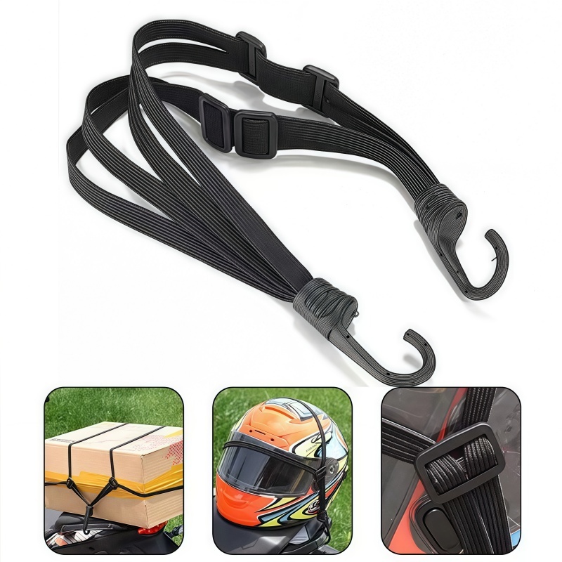 Motorcycle tie rope electric vehicle tie belt elastic elastic rubber ...