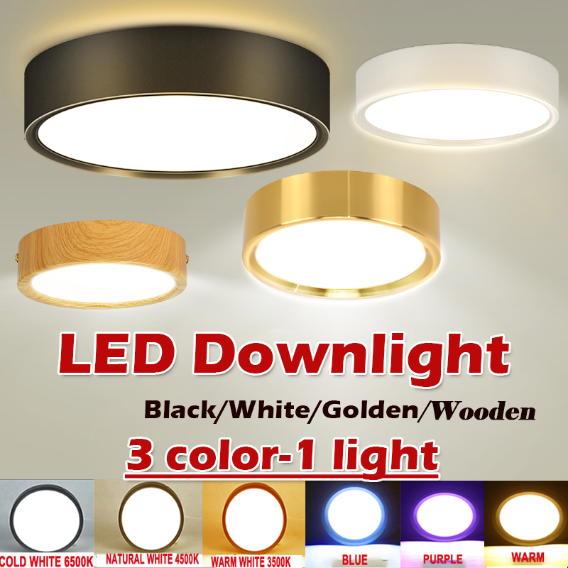 Led Downlight Pin Light Surface Mounted Ceiling Light Tricolor led ...