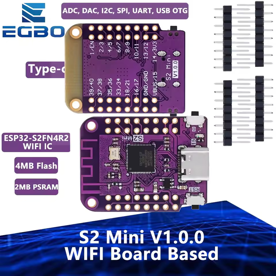 ESP32 S2 Mini WIFI Board Based ESP32-S2FN4R2 4MB FLASH 2MB PSRAM ...