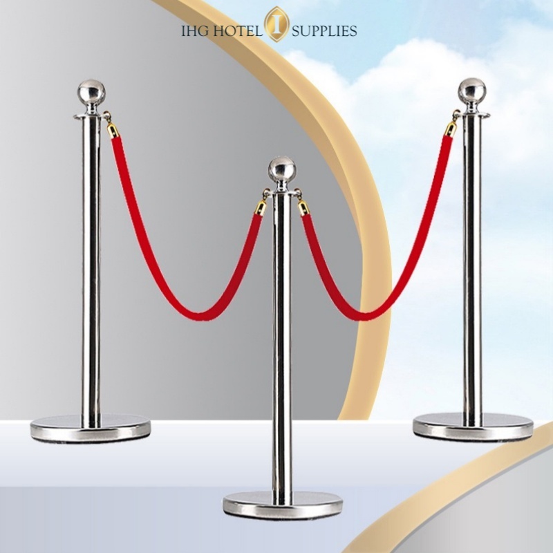 Multiple styles Stanchion Post Set Railing Stand Crowd Control Barrier ...