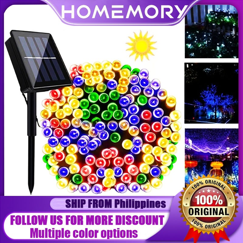 HOMEMORY Solar Christmas Lights 22M Solar String Lights Outdoor ...
