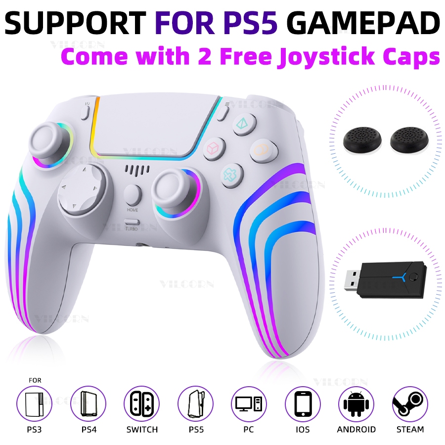 VILCORN PS5 Controller Playstation 5 Bluetooth Wireless Controller Game ...