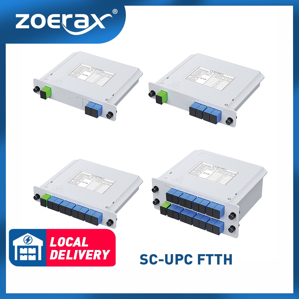 ZoeRax SC-UPC FTTH Fiber Optic Splitter 1 Point 2/4/8/16 Insert Telecom ...