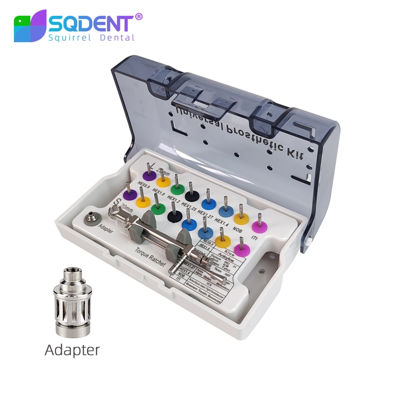 SQDENT Dental implant restoration tool box, Straumann ITI Dentium NOB ...