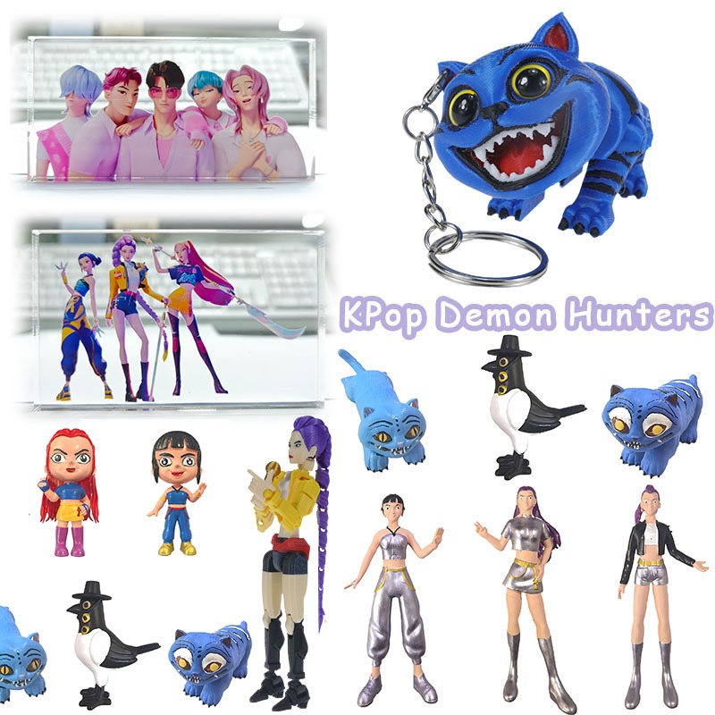 Rumi KPop Demon Hunters 3D Printed Model Toy Creative Saja Boys Acrylic ...