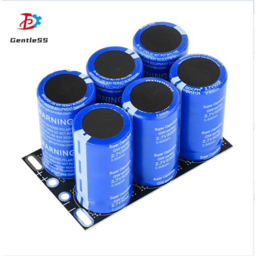 2.7V 500F Super Farad Capacitor Bank Double/Single Row in Series 6PCS ...