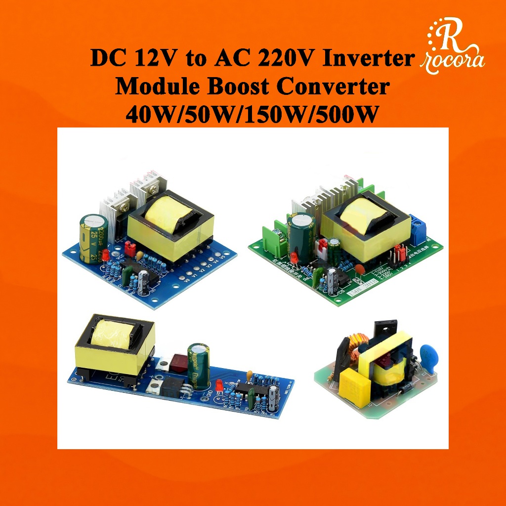 DC 12V to AC 220V Inverter Module Boost Converter 40W/50W/150W/500W for ...