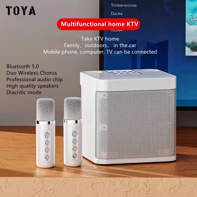 【COD】TY-203 Speaker with mic 3D Stereo Amplifier Microphone Karaoke ...